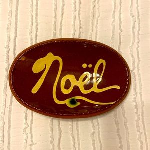 Oxford Earthenware Redware Noel Plate/dish.